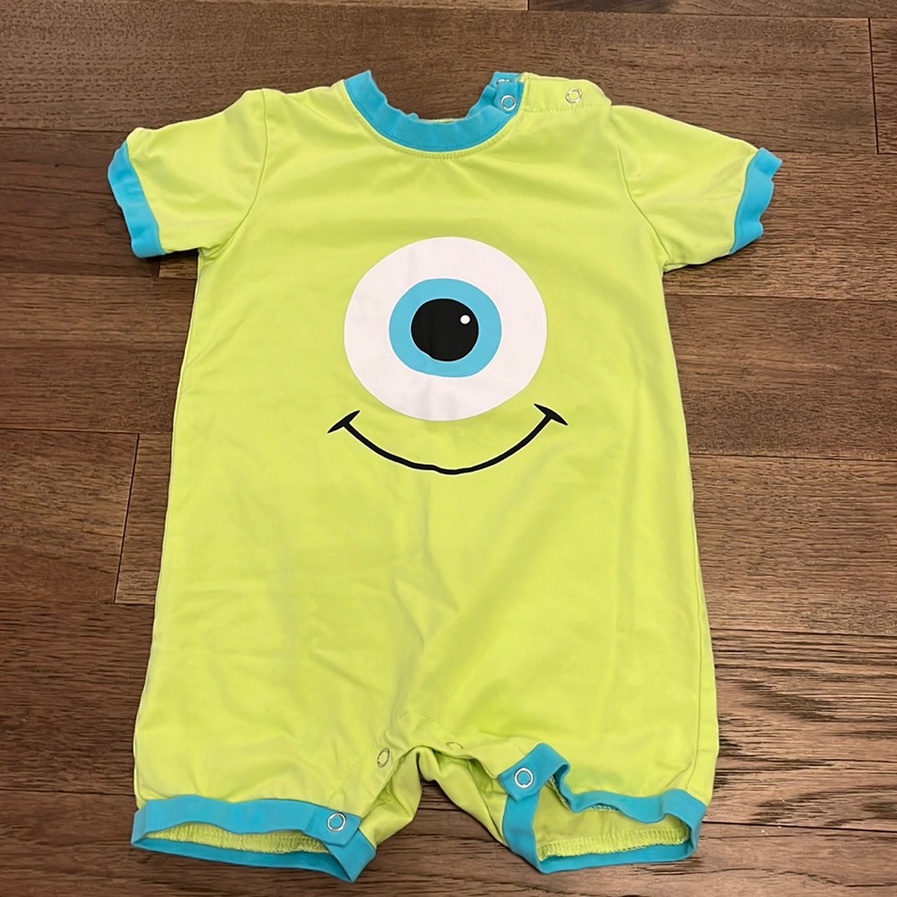 Taylor Joelle Mike Wazowski Monsters Inc Shortie Romper